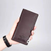 UNISEX VINTAGE LONG FOLD LEATHER WALLET