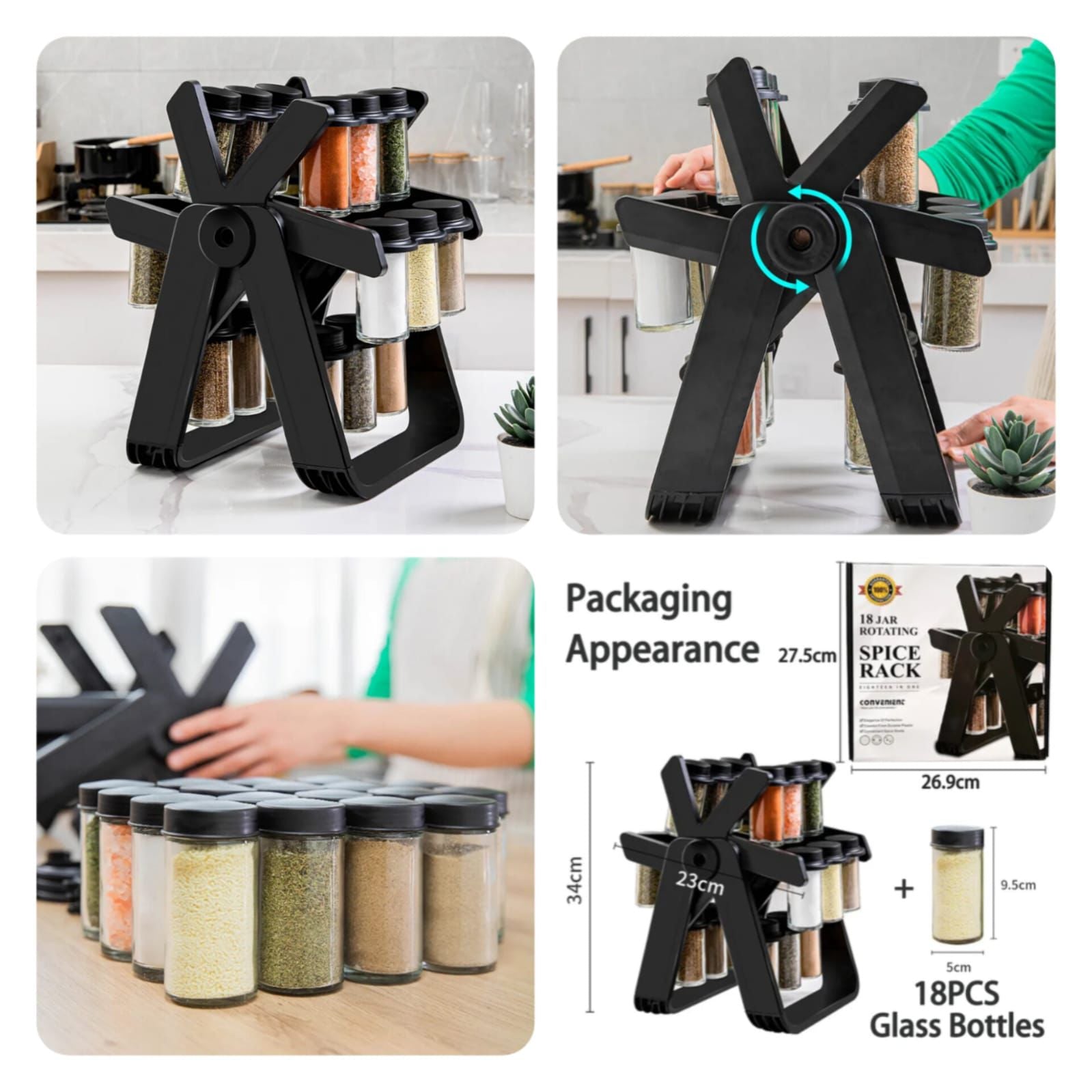 18 PCS FERRIS WHEEL 🎡 SPICE RACK