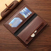 Men's Leather Wallet-Textured Design_1Pc Black & Brown